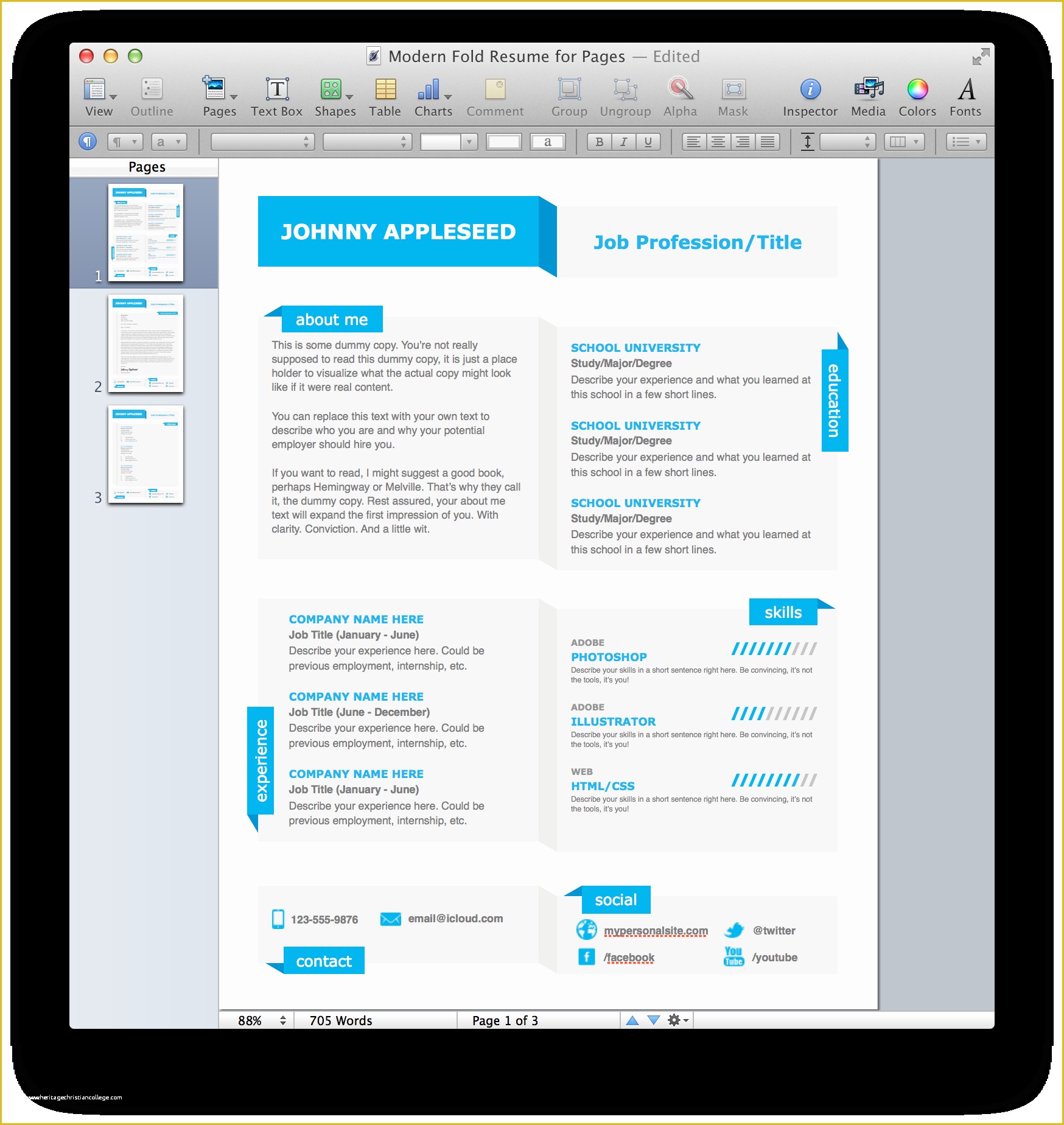 Mac Pages Templates Free Download Of Pages Resume Templates Mac Free Bongdaao