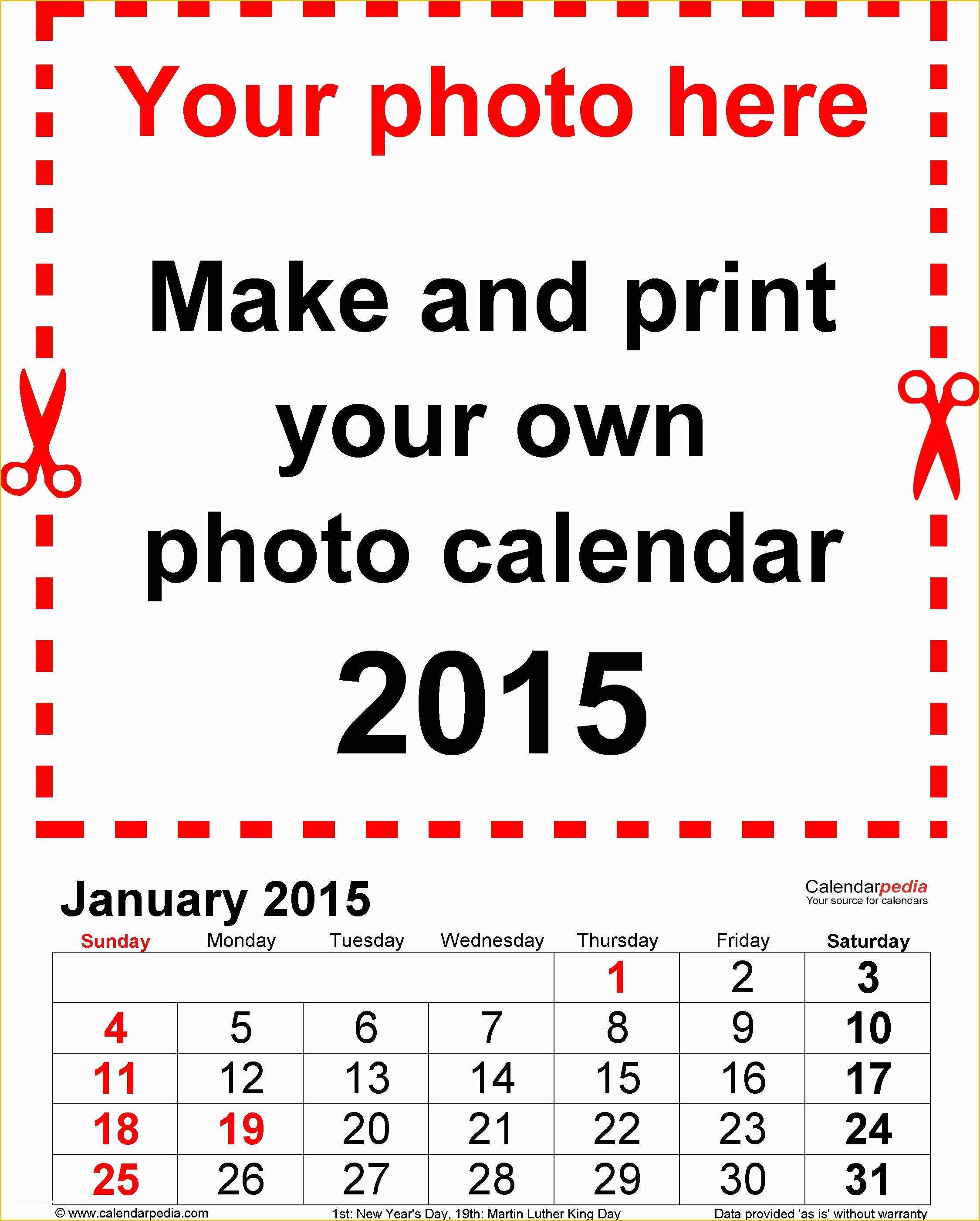Make My Own Template Free Of Make Your Own Calendar Free Line Printable