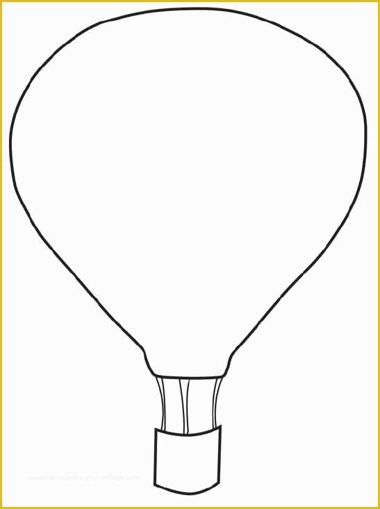 Make Your Own Will Free Template Of Free Printable Hot Air Balloon Template