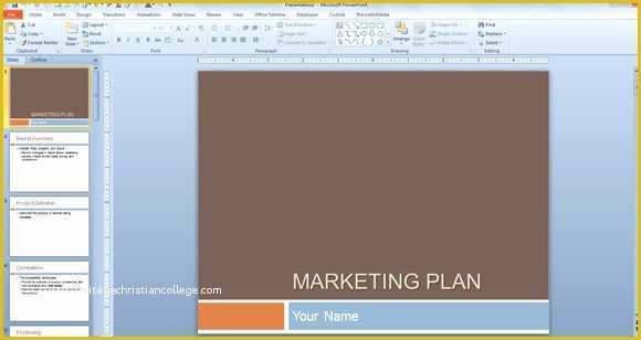 Marketing Plan Template Free Of Free Marketing Plan Template for Powerpoint Presentations