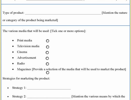 Marketing Plan Template Free Of Plan Template for Marketing Sample Of Marketing Plan