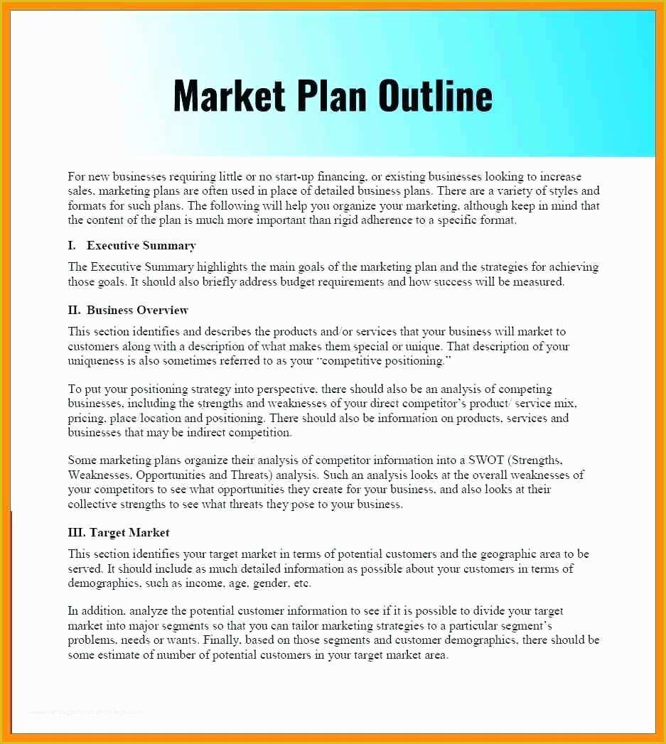 Marketing Plan Template Free Of Template Marketing Plan Proposal Template