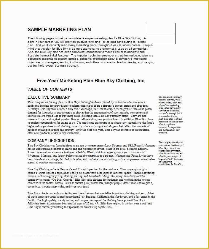 Marketing Templates Free Download Of 33 Free Professional Marketing Plan Templates Free