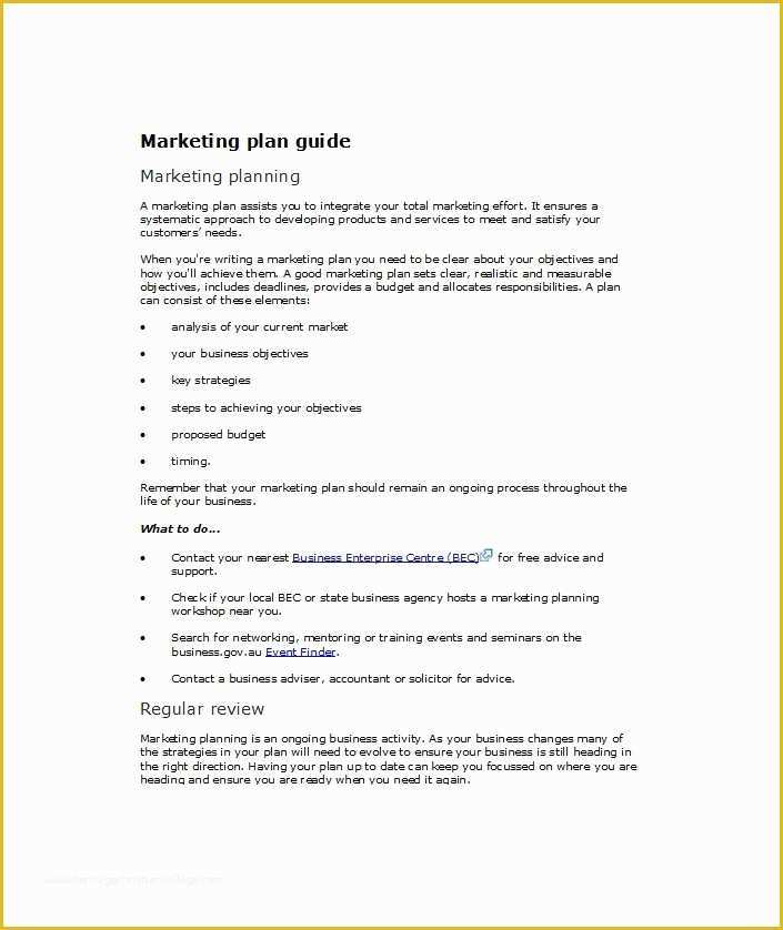 Marketing Templates Free Download Of 33 Free Professional Marketing Plan Templates Free