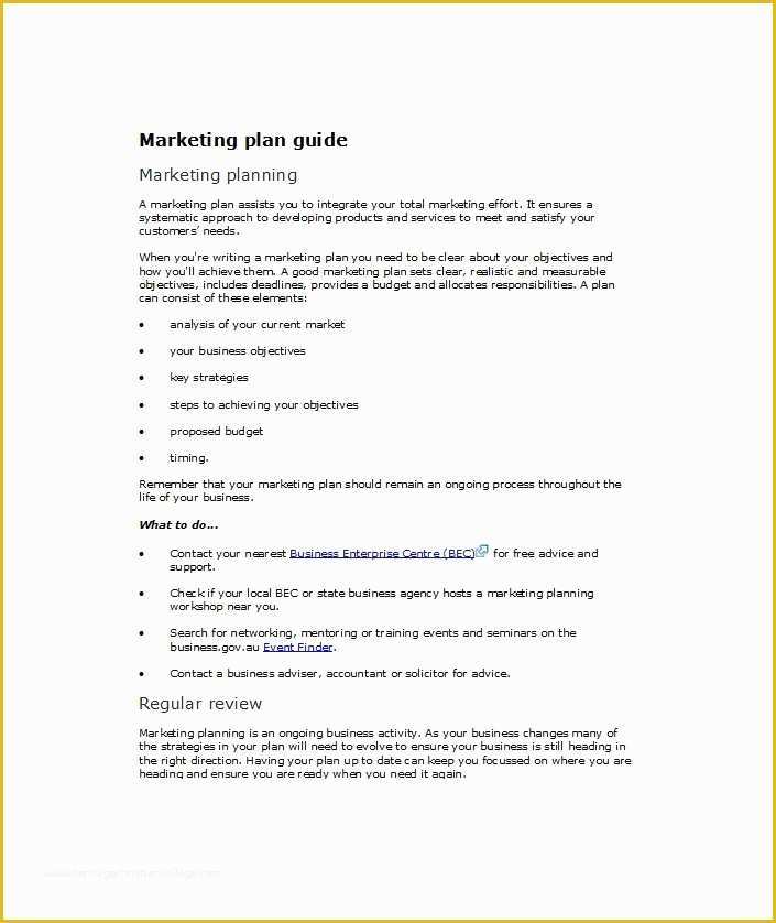Marketing Templates Free Download Of 33 Free Professional Marketing Plan Templates Free