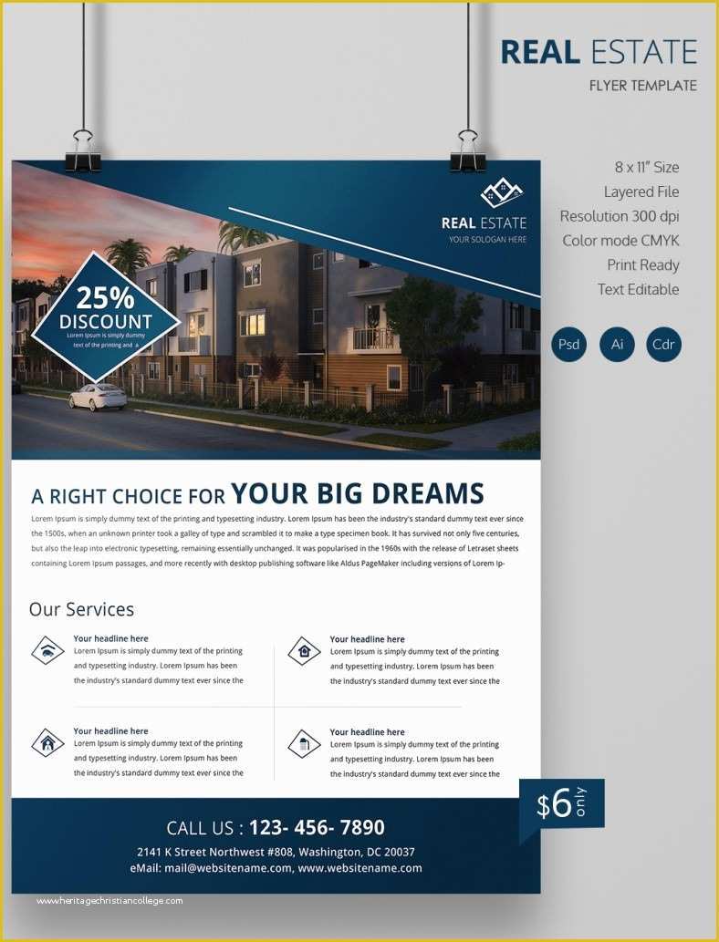 Marketing Templates Free Download Of 41 Psd Real Estate Marketing Flyer Templates