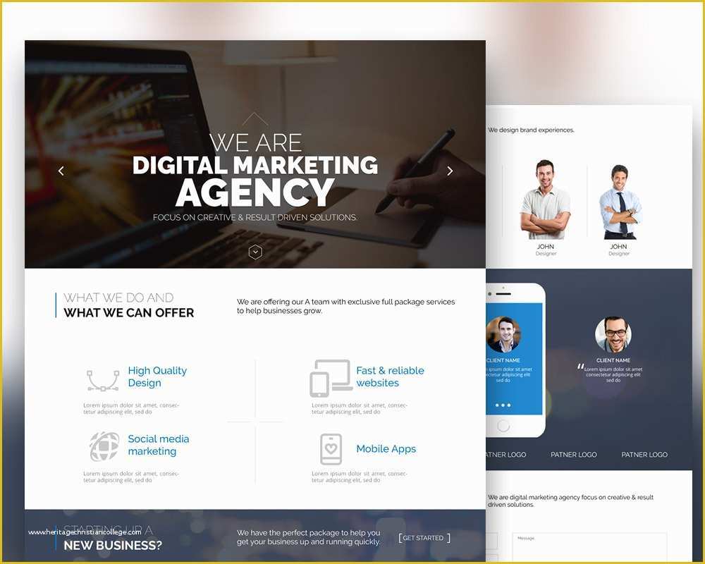 Marketing Templates Free Download Of Digital Marketing Agency Website Template Free Psd