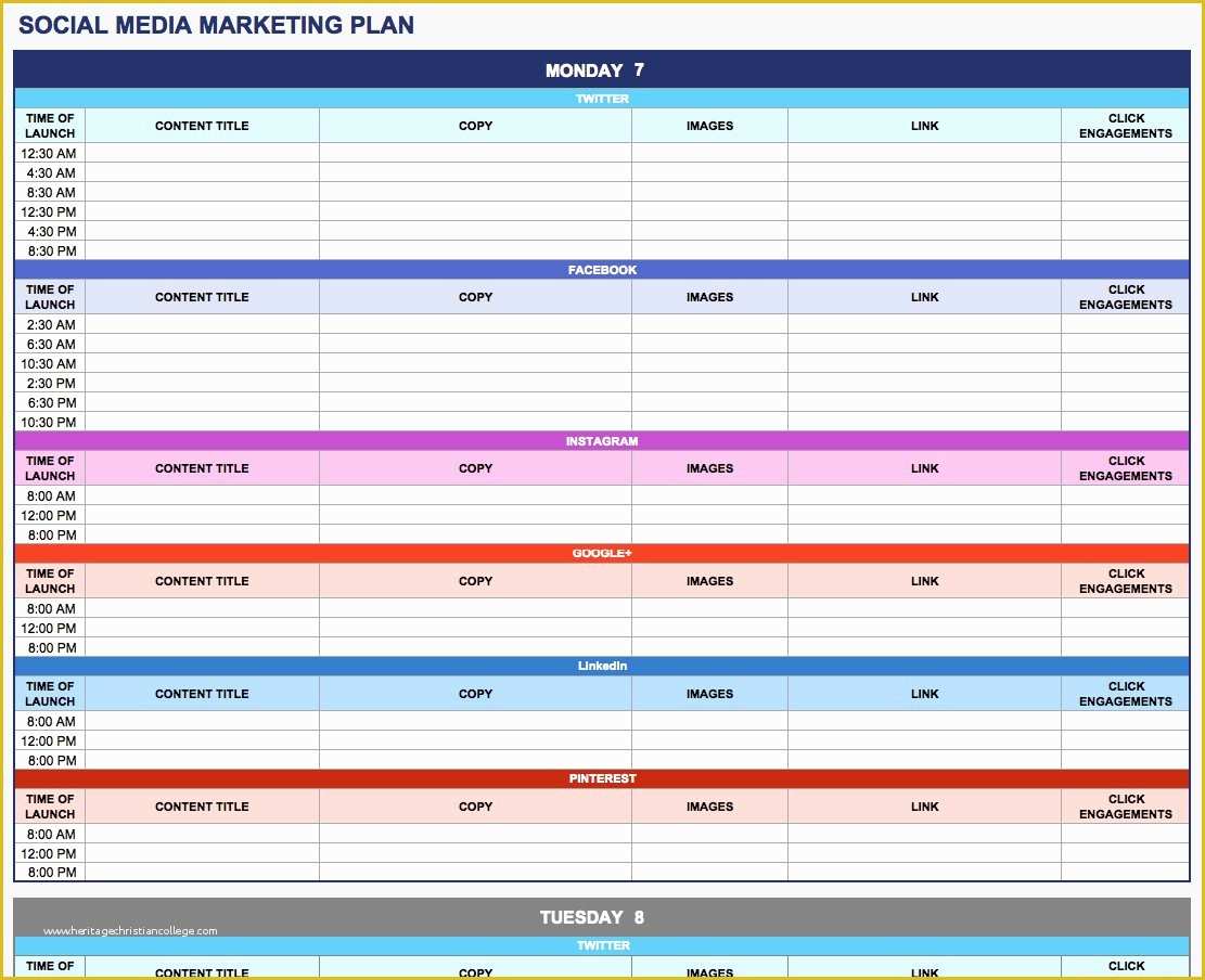 Marketing Templates Free Download Of Free Marketing Plan Templates for Excel Smartsheet