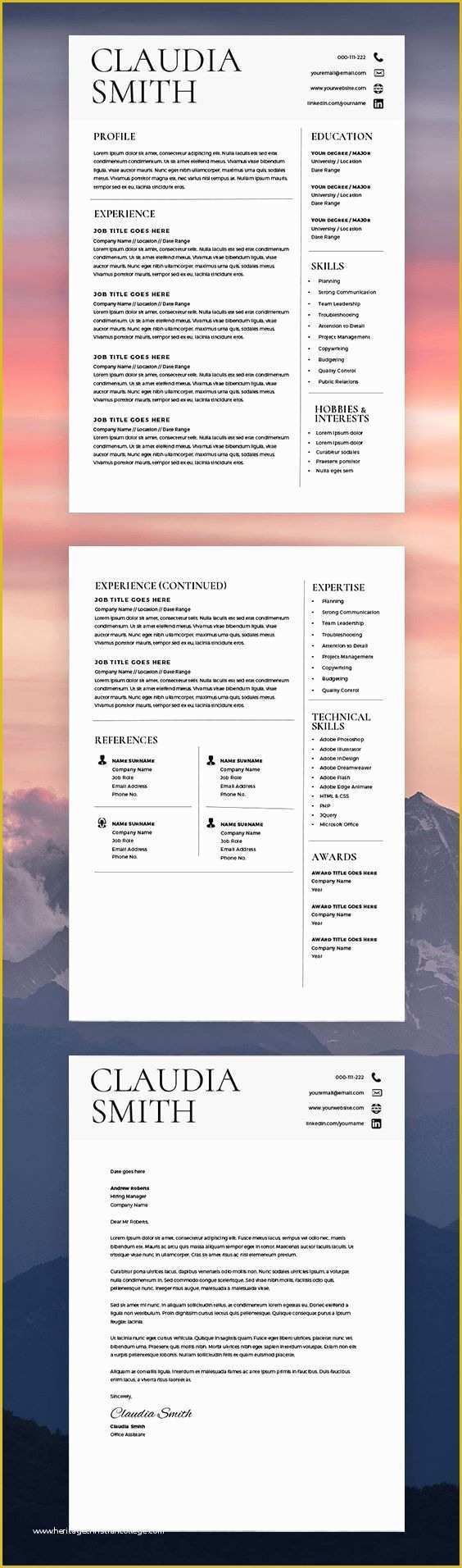 Medical Cv Template Free Download Of 702 Besten Modern Resume Templates Bilder Auf Pinterest