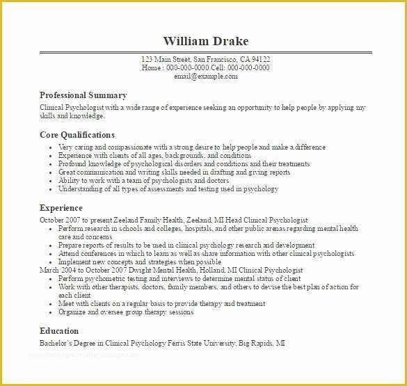 Medical Cv Template Free Download Of Doctor Resume Template – 16 Free Word Excel Pdf format