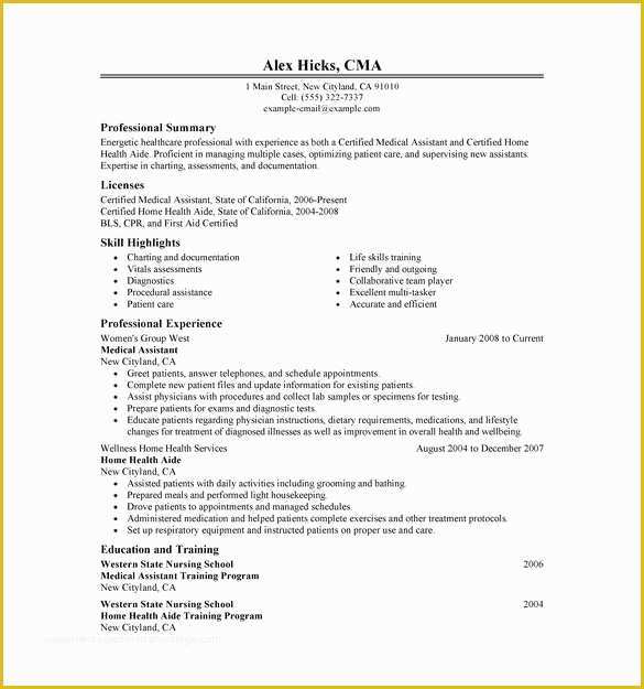 Medical Cv Template Free Download Of Doctor Resume Templates – 15 Free Samples Examples