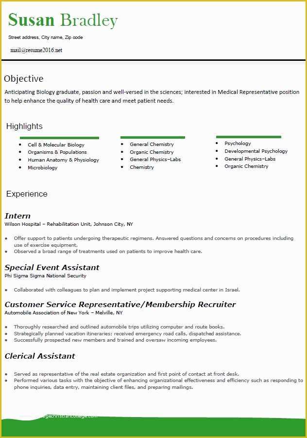 Medical Cv Template Free Download Of Resume format 2016 12 Free to Word Templates