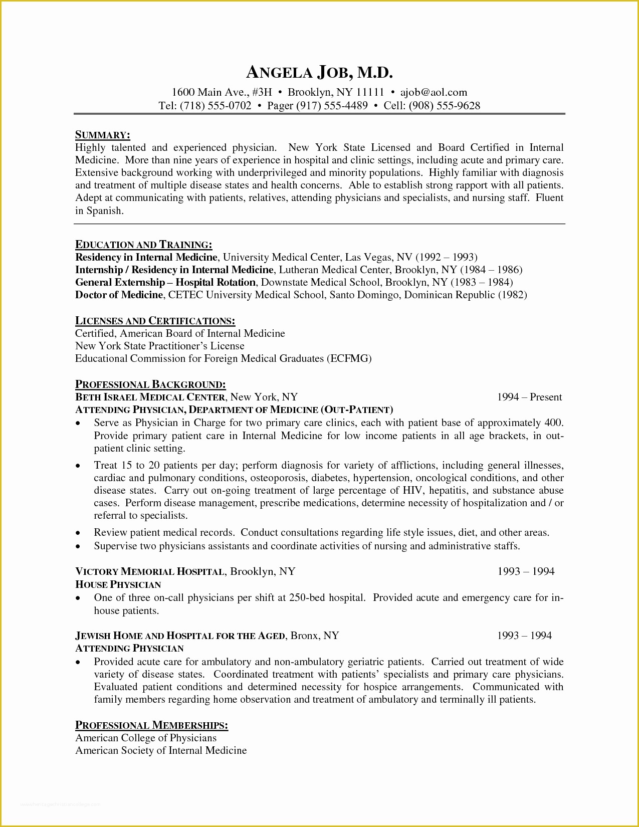 Medical Cv Template Free Download Of Resume Template Medical Doctor Cv Resume Physician Cv