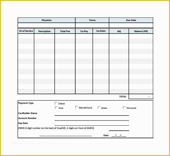 Medical Invoice Template Free Download Of 15 Sample Medical Invoice Templates to Download