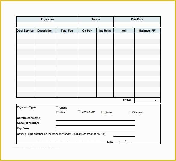 Medical Invoice Template Free Download Of 15 Sample Medical Invoice Templates to Download