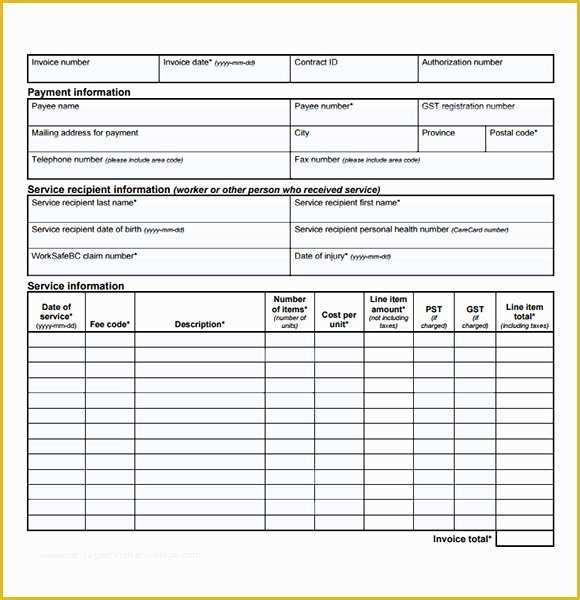 Medical Invoice Template Free Download Of 19 Medical Receipt Templates