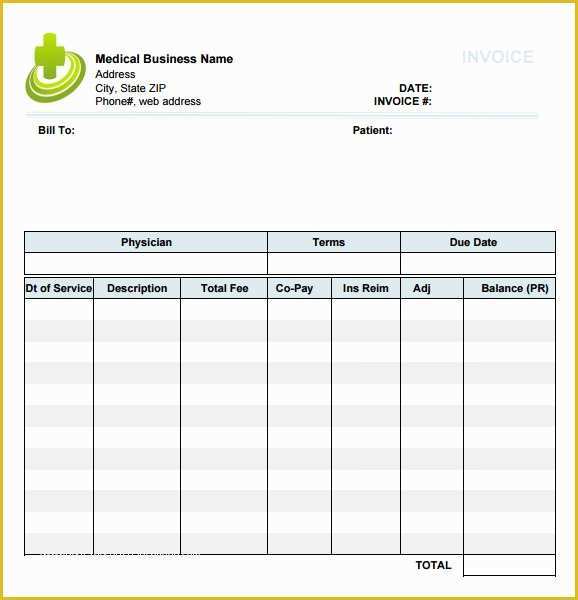 Medical Invoice Template Free Download Of 9 Medical Invoice Templates – Free Samples Examples