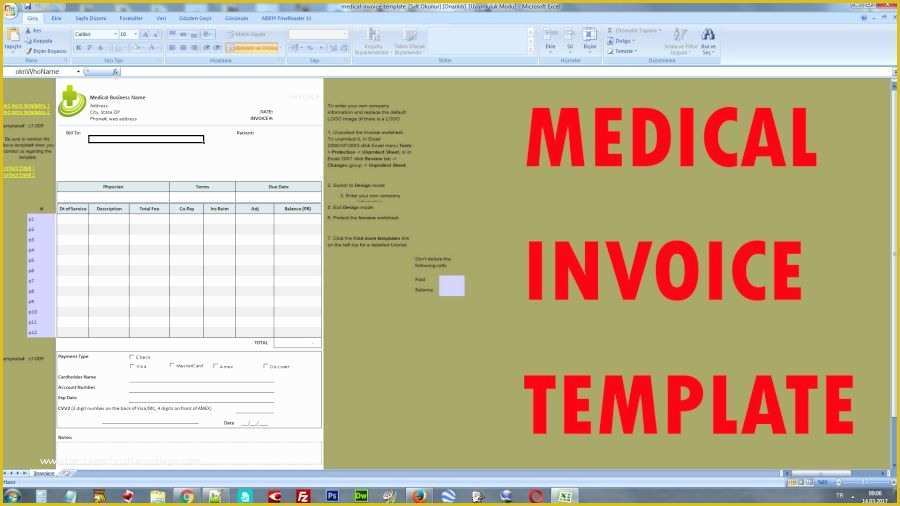 Medical Invoice Template Free Download Of Free Medical Invoice Template and Invoice form – Download