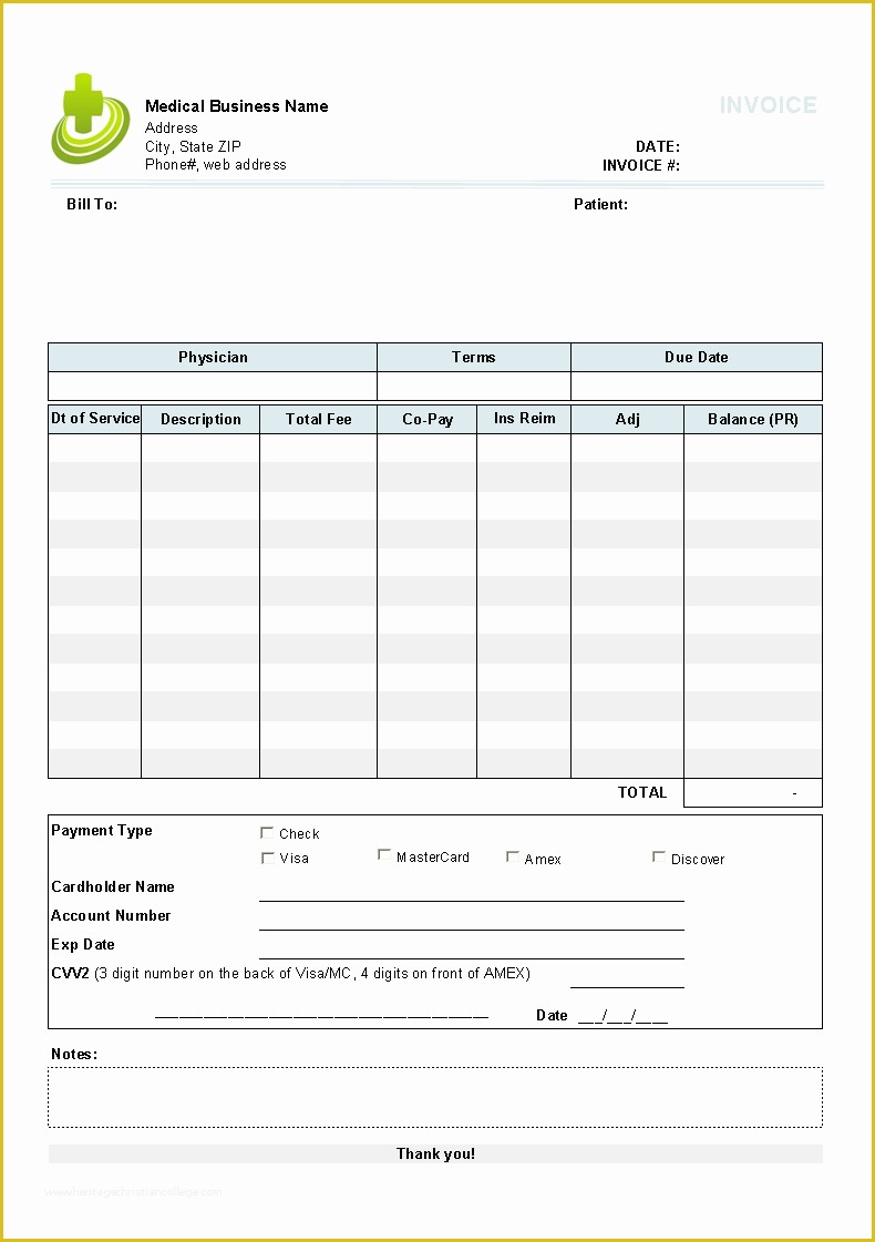 Medical Invoice Template Free Download Of Free Medical Invoice Template