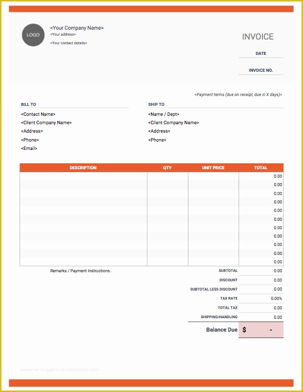 Medical Invoice Template Free Download Of Invoice Template