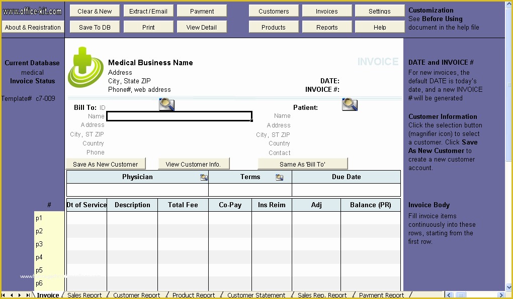 Medical Invoice Template Free Download Of Search Results for “medical Billing Invoice” – Calendar 2015
