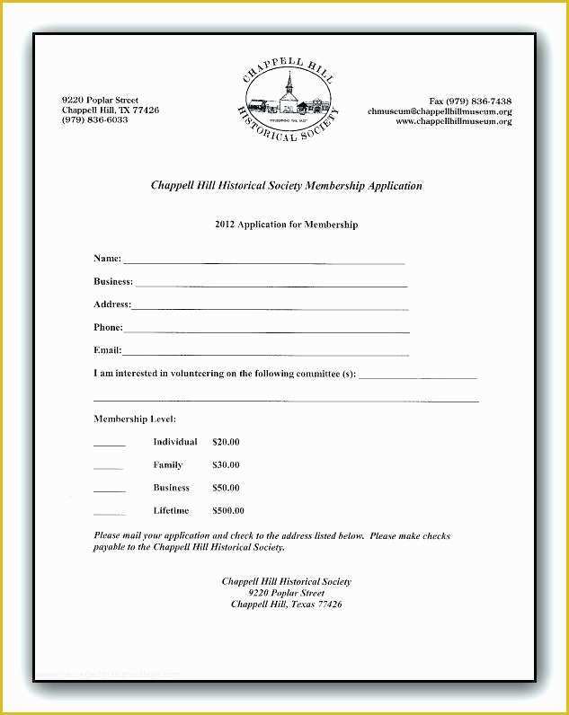 Membership Application form Template Free Of Church Registration form Template Membership Application