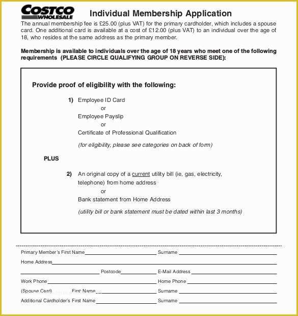 Membership Application form Template Free Of Membership Application Template – 12 Free Word Pdf