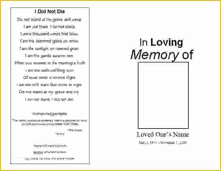 Memorial Service Announcement Template Free Of 11 Funeral Invitation Templateagenda Template Sample