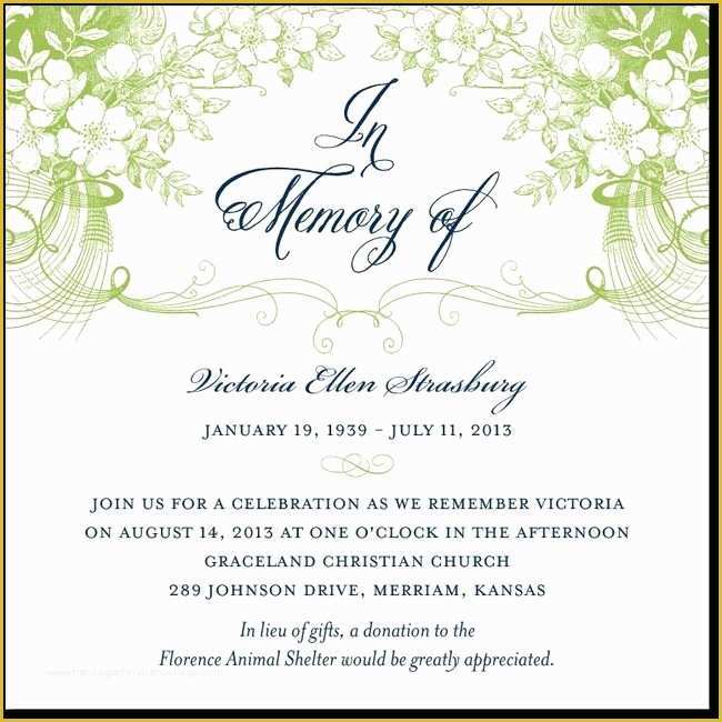 Memorial Service Announcement Template Free Of 27 Best Memorial Announcements Images On Pinterest