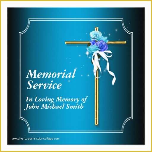 Memorial Service Announcement Template Free Of 6 Best Of Memorial Service Background Memorial