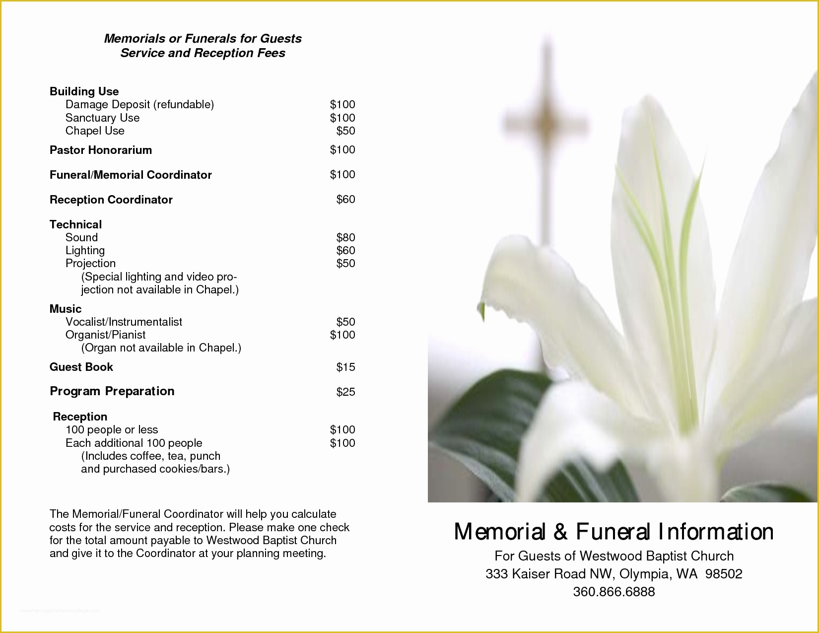 Memorial Service Announcement Template Free Of 8 Best Of Printable Memorial Service Templates