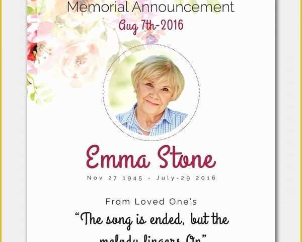 Memorial Service Announcement Template Free Of Funeral Invitation Template – 12 Free Psd Vector Eps Ai