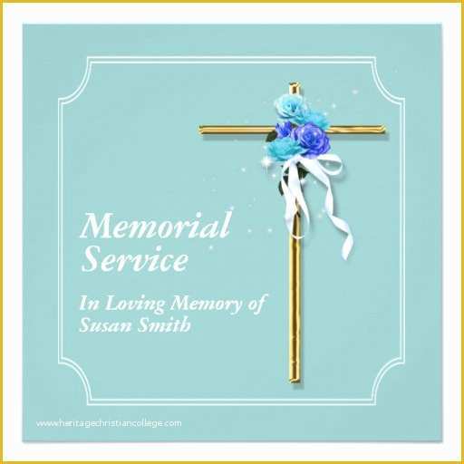 Memorial Service Announcement Template Free Of Funeral Service Invitation Wording