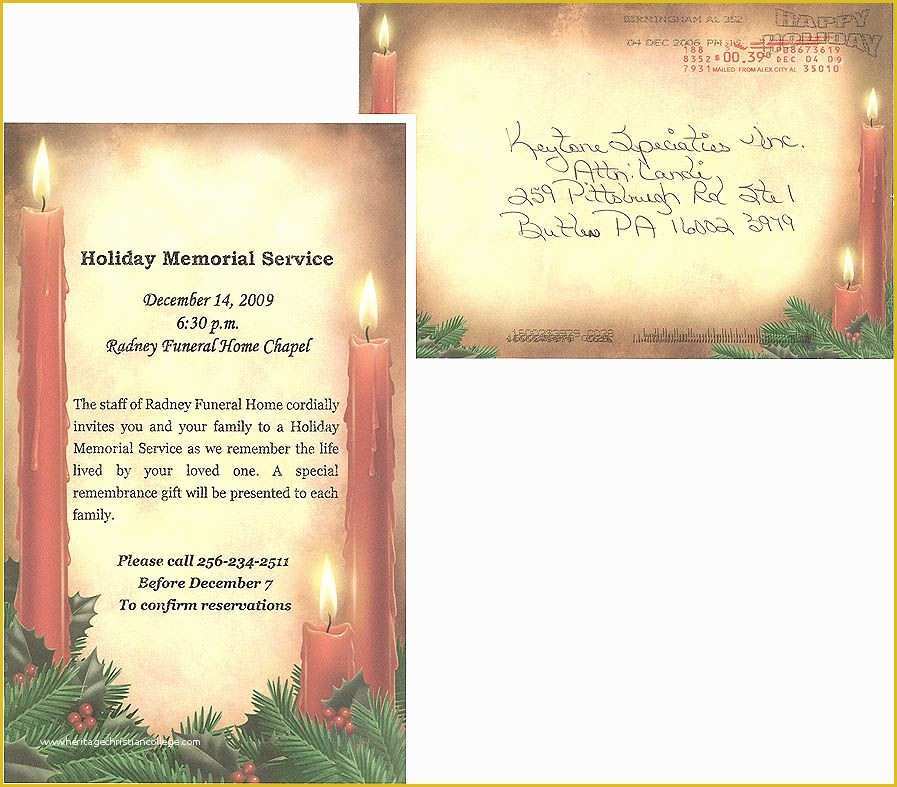 Memorial Service Announcement Template Free Of Memorial Service Programs Sample