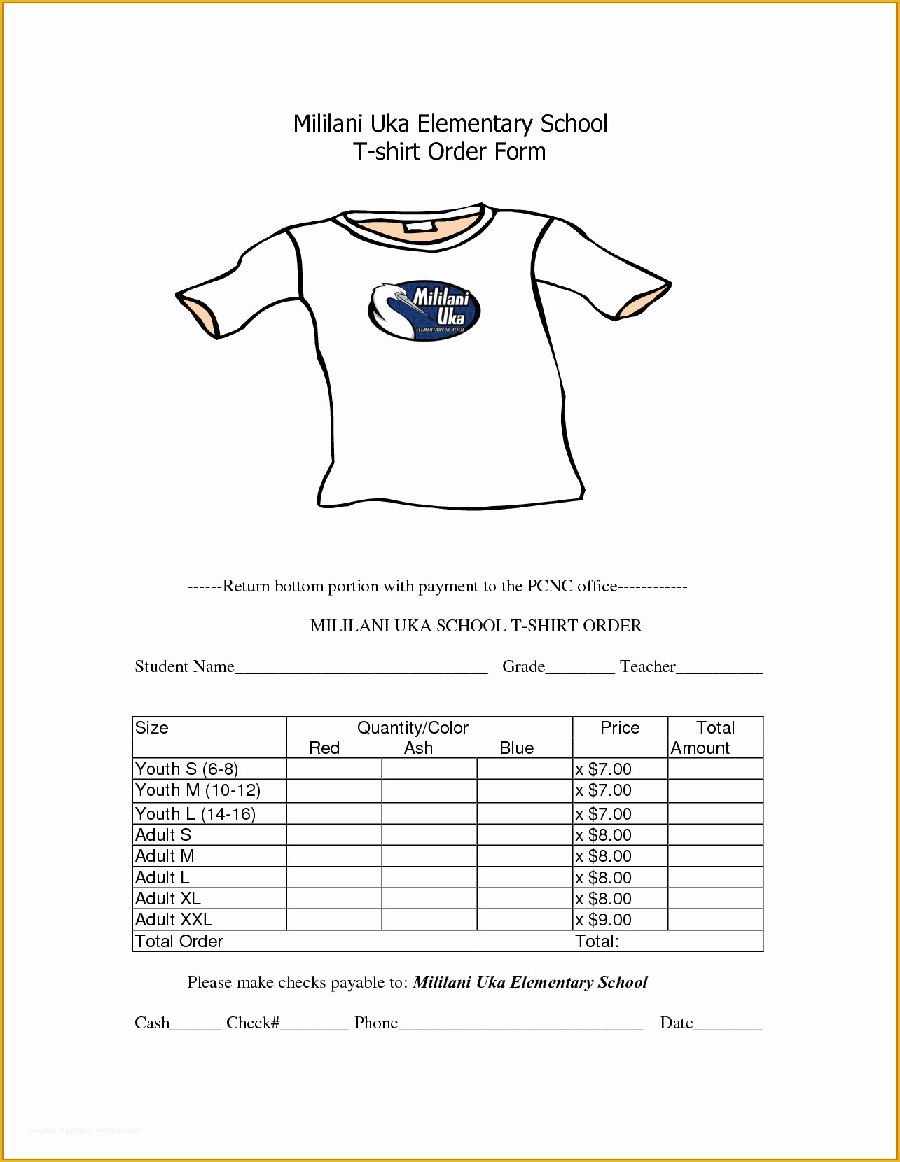 Merchandise order form Template Free Of 4 T Shirt order form Template Freereference Letters Words