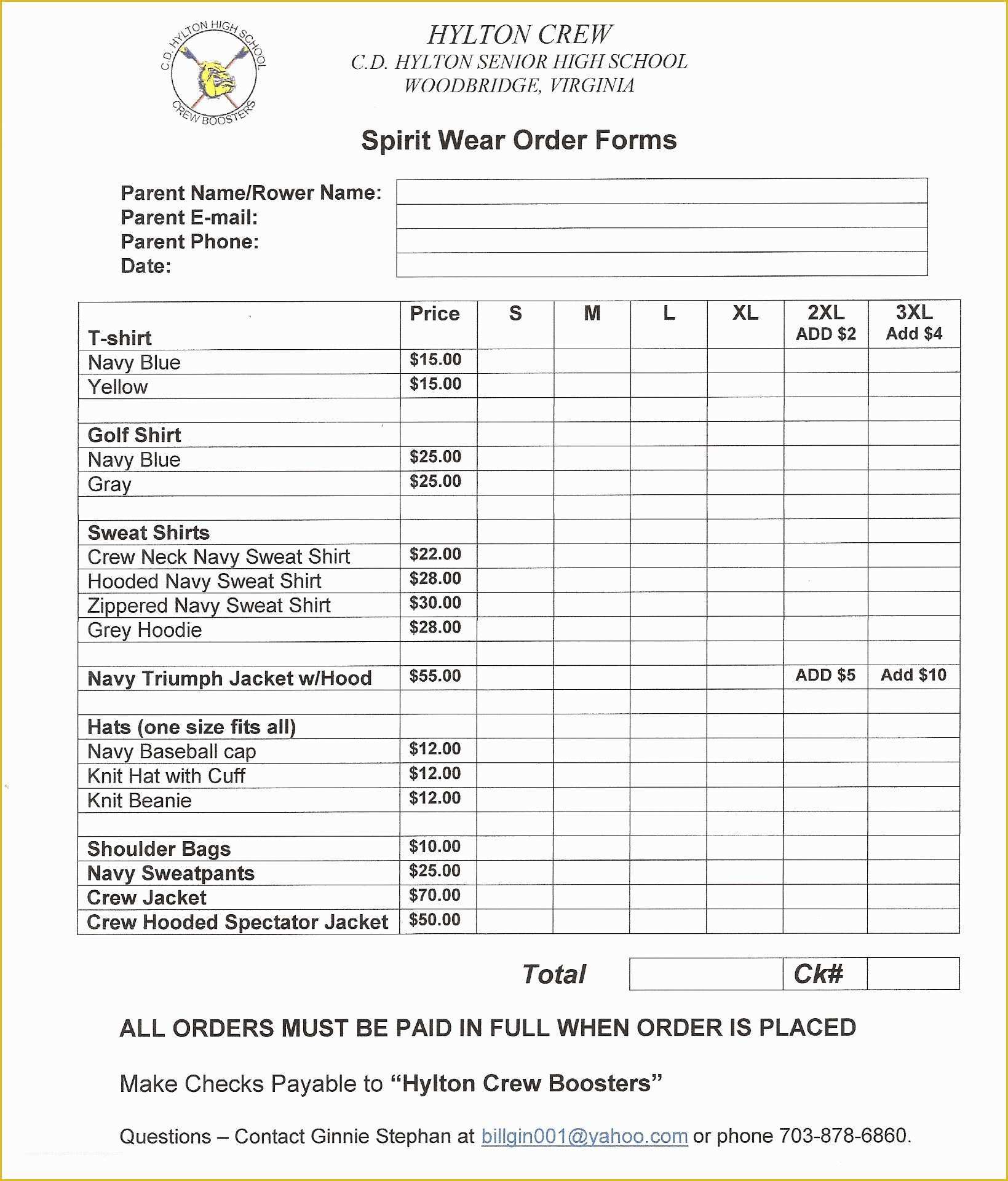 Merchandise order form Template Free Of 11 Sample order form Templates ...