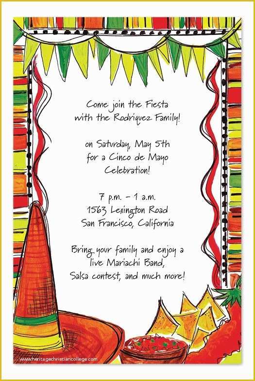 Mexican Fiesta Invitation Templates Free Of Mexican Fiesta by Invitation Consultants