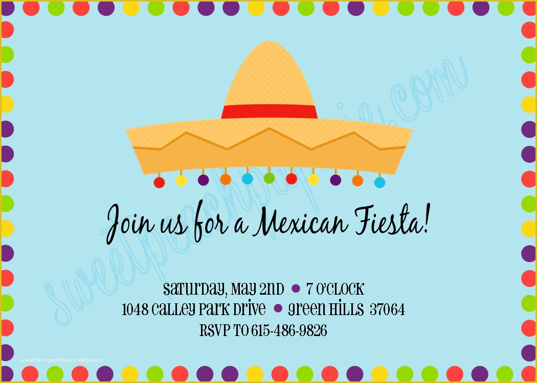 Mexican Fiesta Invitation Templates Free Of the Sweet Peach Paperie Mexican Fiesta Invitations