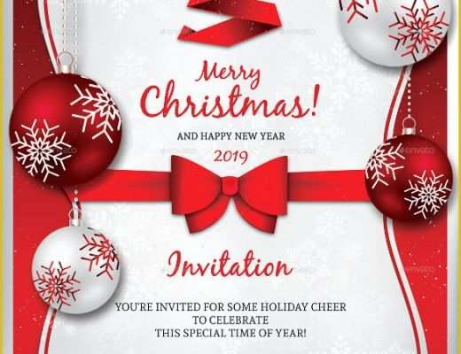 Microsoft Christmas Invitations Templates Free Of 20 Christmas Invitation Templates Free Sample Example