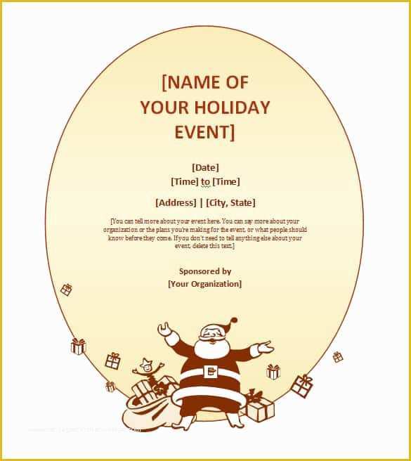 Microsoft Christmas Invitations Templates Free Of 69 Microsoft Invitation Templates Word