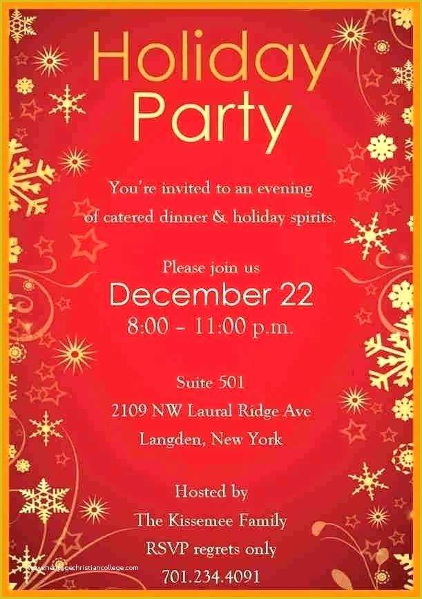 Microsoft Christmas Invitations Templates Free Of Christmas Party Invites Template – Skincense