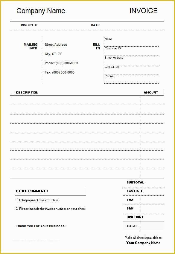 Microsoft Office Receipt Template Free Of 60 Microsoft Invoice Templates Pdf Doc Excel