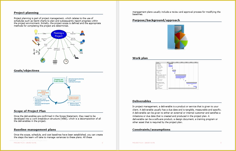 Microsoft Project Templates Free Of Project Plan Template – Microsoft Word Templates