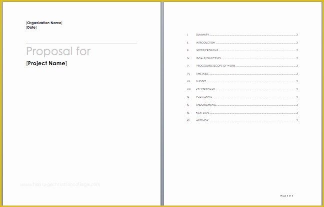 Microsoft Project Templates Free Of Project Proposal Template – Microsoft Word Templates