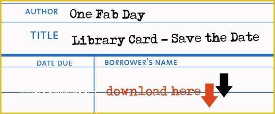 Microsoft Save the Date Templates Free Of 26 Of Library Card Template Microsoft Word