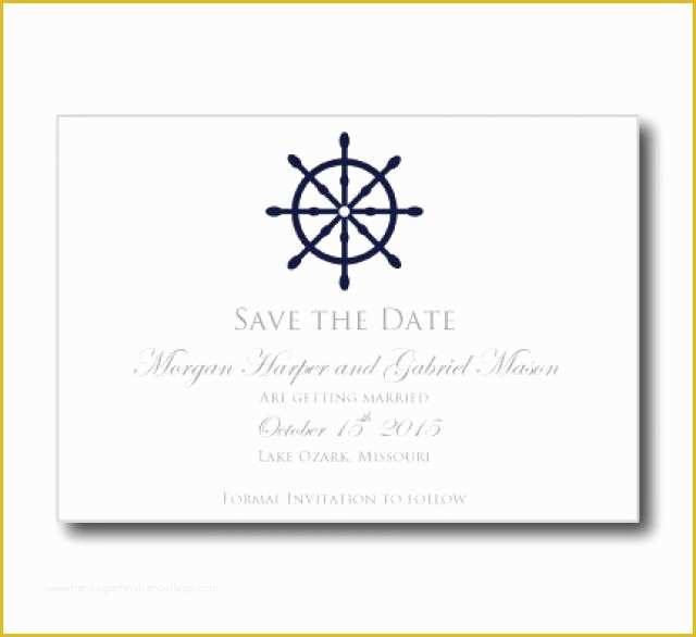 Microsoft Save the Date Templates Free Of Nautical Save the Date Card Template &quot;nautical Wheel