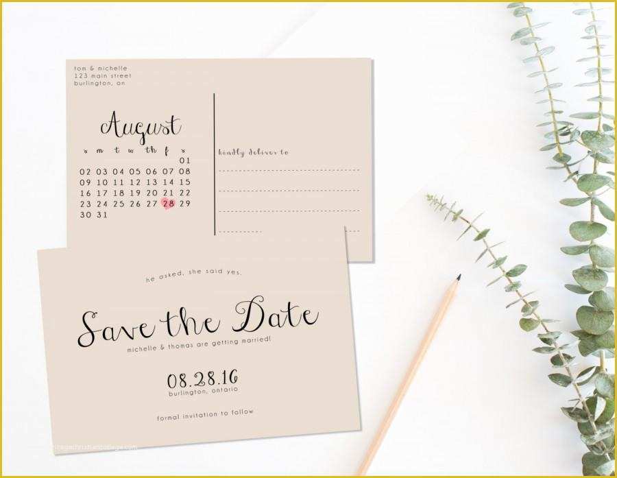 Microsoft Save the Date Templates Free Of Printable Save the Date Postcard Templates