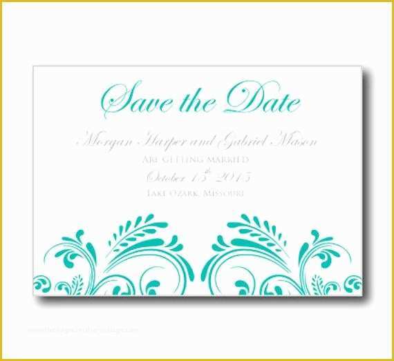 Microsoft Save the Date Templates Free Of Wedding Save the Date Card Template Instant by Clearylane