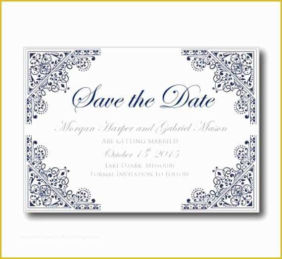 Microsoft Save the Date Templates Free Of Wedding Save the Date Card Template Instant by Clearylane