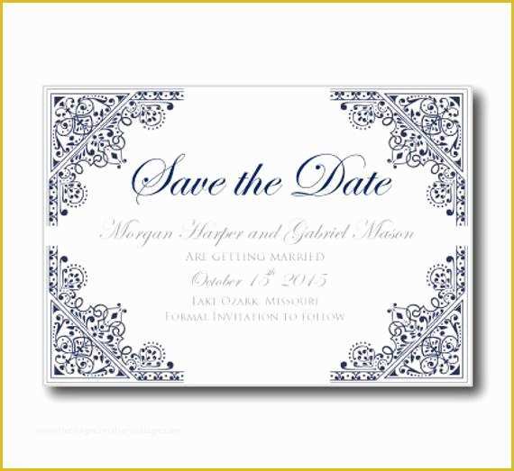 Microsoft Save the Date Templates Free Of Wedding Save the Date Card Template Instant by Clearylane